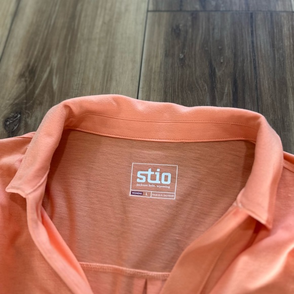 Stio womens long sleeve Button Down Shirt size large - Picture 3 of 5